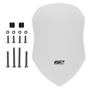 GP Kompozit Yamaha XMAX 250 / 300 / 400 2018-2022 Uyumlu Ön Tur Camı Şeffaf