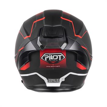 Pilot Alpha Siyah Kırmızı Mat Kask