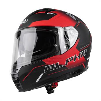 Pilot Alpha Siyah Kırmızı Mat Kask