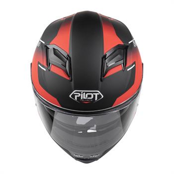 Pilot Alpha Siyah Kırmızı Mat Kask