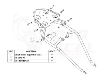 TVS Raider 125 Çanta Demiri