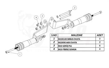 TVS Raider 125 Motor Koruma Takozu