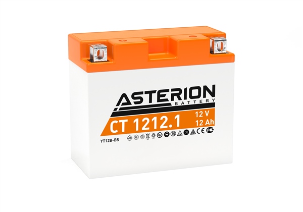 Asterion CT1212.1 12v12Ah 155 CCA AGM Motosiklet Aküsü