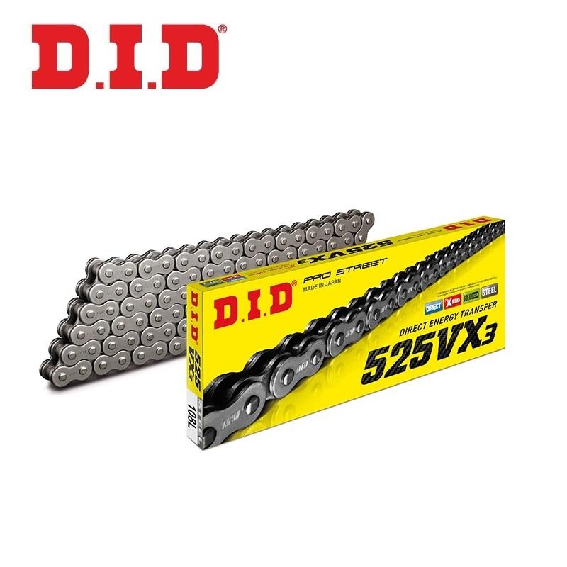 DID 525VX3 ÇELİK X-RİNG ZİNCİR-110 BAKLA / APRILIA / DORSODURO / 1200cc / DID X-RING (VX3) ÇELİK ZİNCİR  / 2011-2012-2013