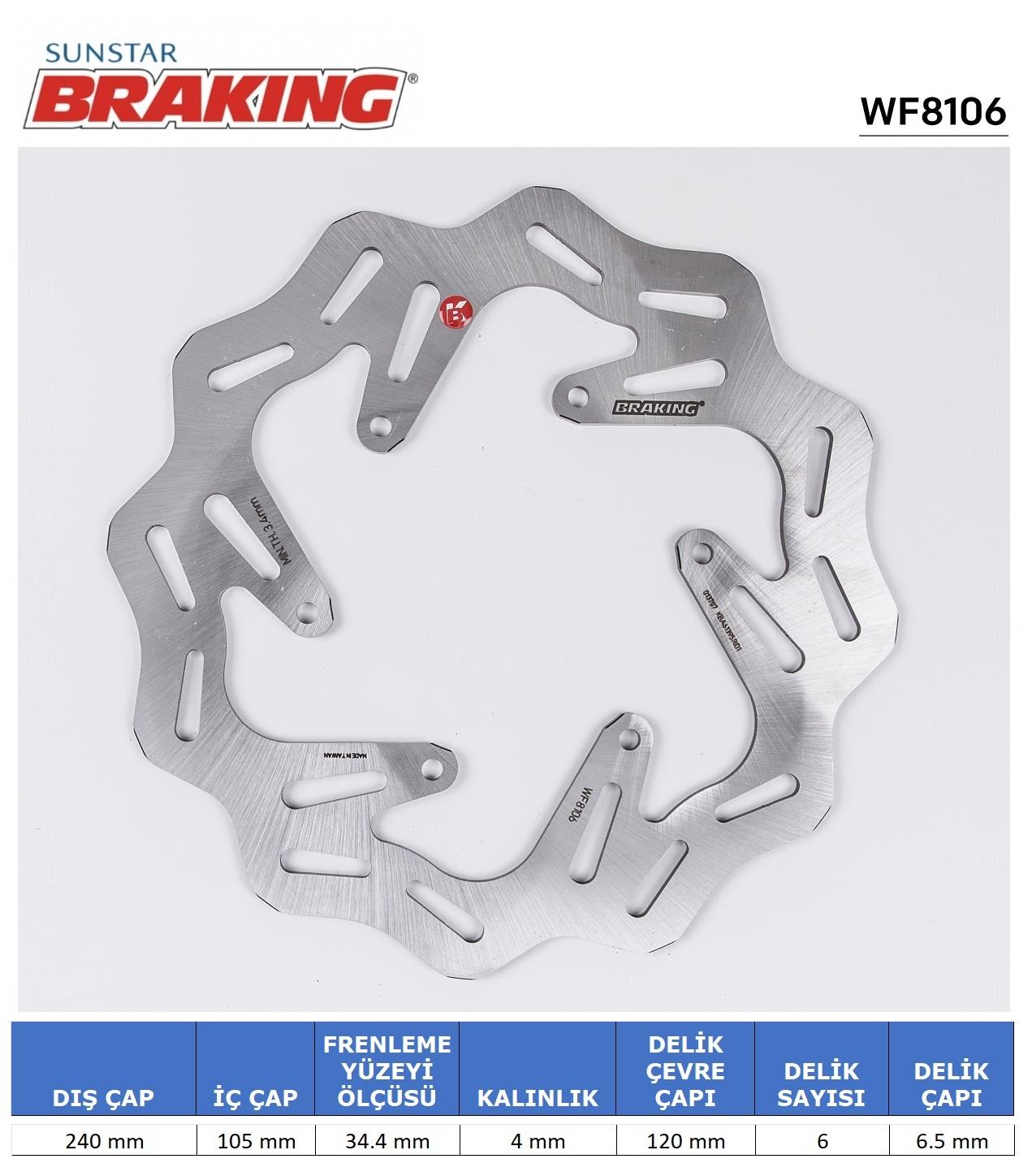 GILERA / PIAGGIO DALGALI ÖN FREN DİSKİ / GILERA / FUOCO / 500cc / ÖN İKİ TAKIM KULLANIR / 2007-2008-2009-2010-2011-2012-2013-2014