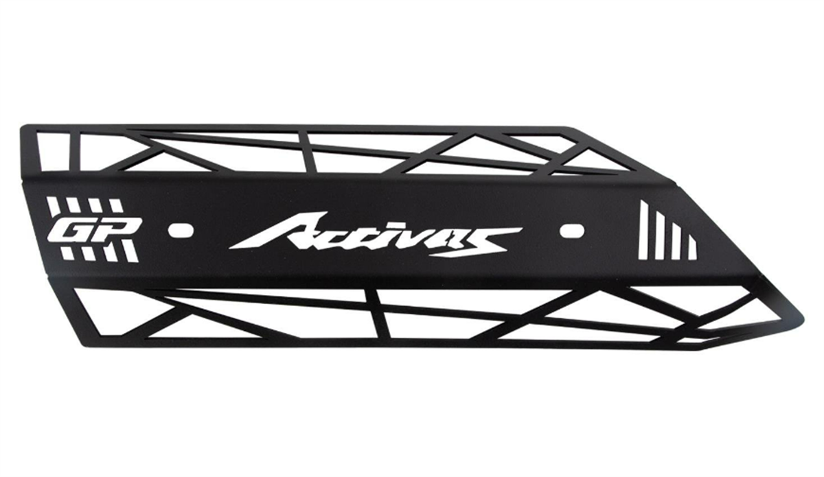 GP Kompozit Honda Activa S 2017-2023 Uyumlu Egzoz Koruma Kapağı Siyah