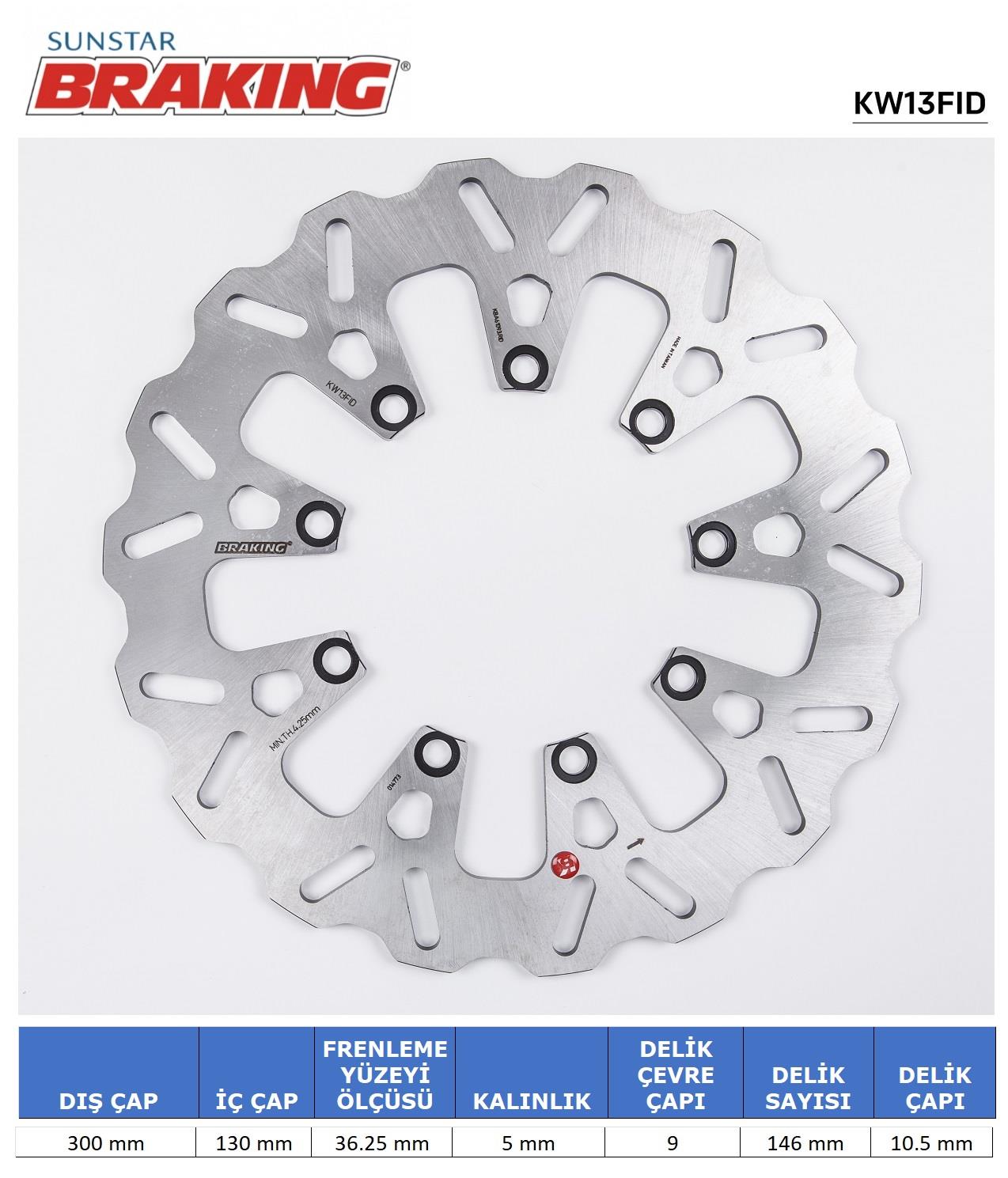 KAWASAKI KLE 500 DALGALI ÖN FREN DİSKİ / KAWASAKI / KLE 500 / 500cc / ÖN  / 1991-1992-1993-1994-1995-1996-1997-1998-1999-2000-2001-2002-2003-2004-2005-2006-2007