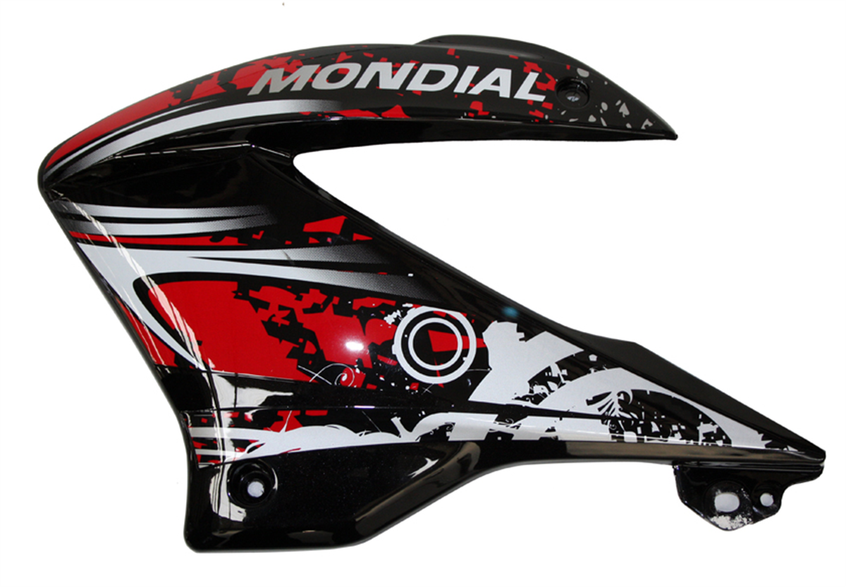 Mondial 150 Xtreme Max Benzin Deposu Sol Plastik Kapak Siyah