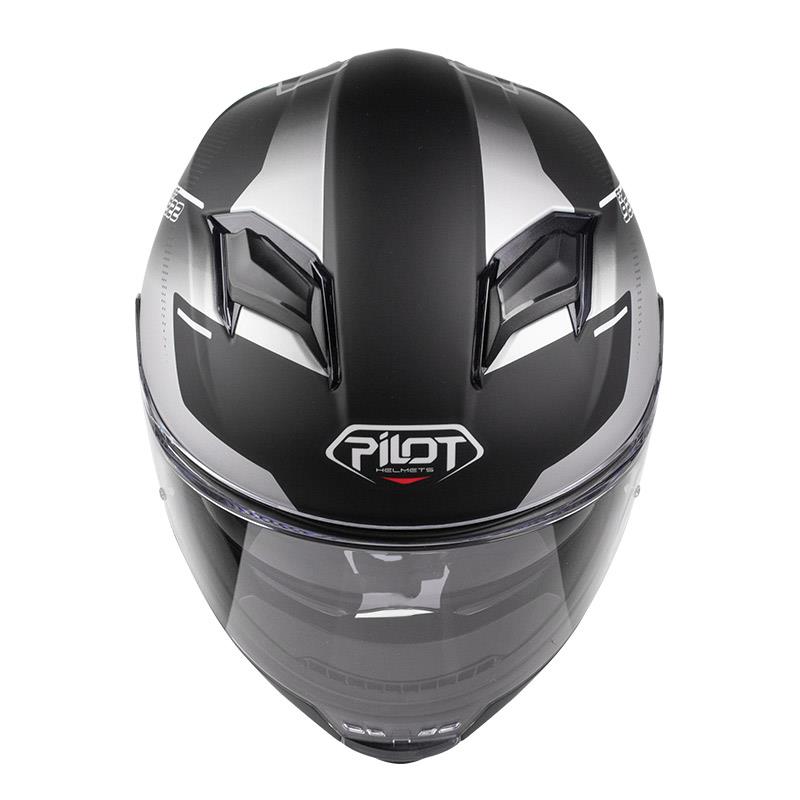 Pilot Alpha Siyah Gri Mat Kask | MOTOLOQ