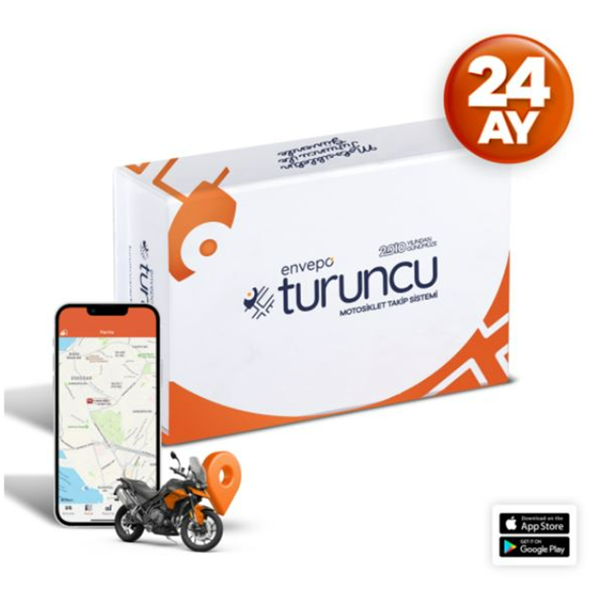 Turuncu Motosiklet Takip Cihazı ( 24 AYLIK )