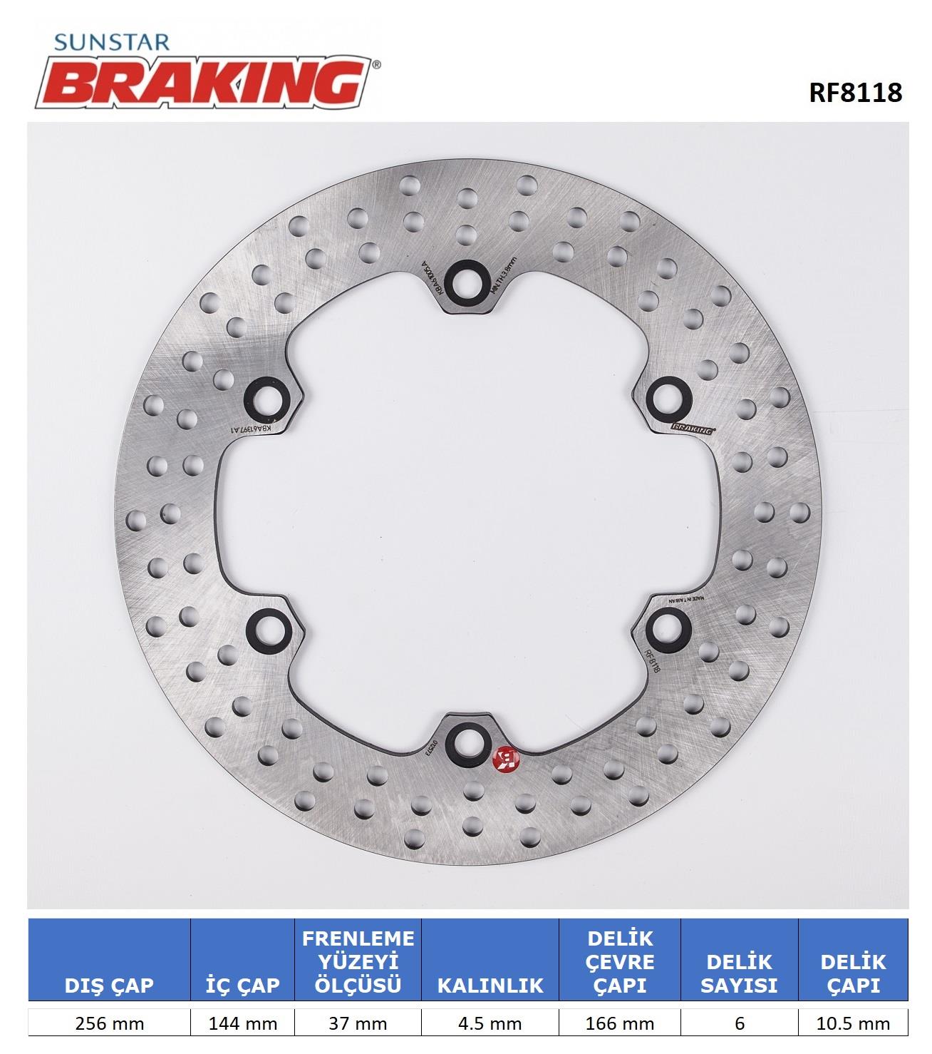 YUVARLAK FREN DİSKİ / HONDA / SH İ 300 / 300cc / ÖN  / 2010-2011-2012-2013