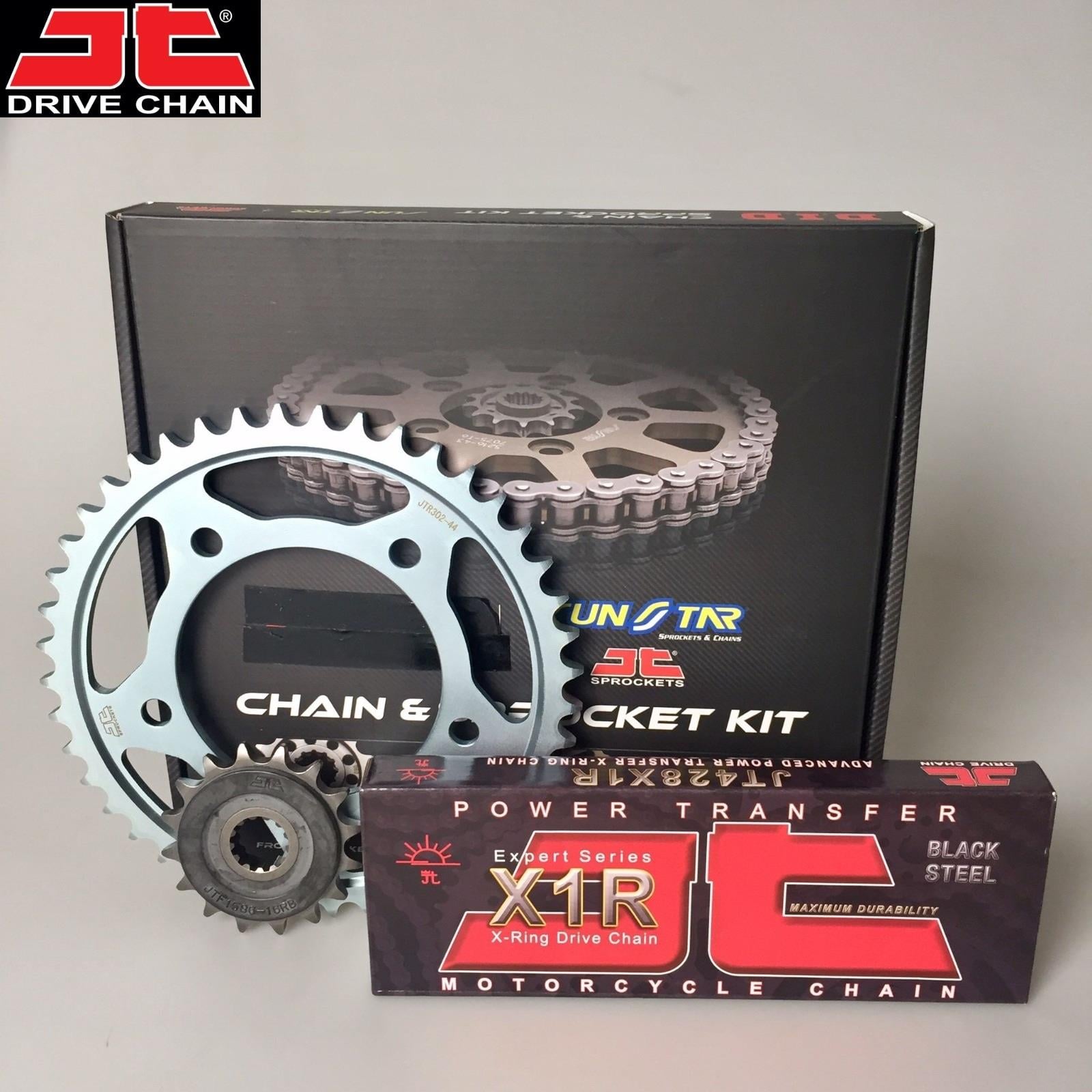 ZİNCİR DİŞLİ SETİ YAMAHA XT R 125  (2008-2011) ZİNCİR : JT-428 428 X1R (ÇELİK)