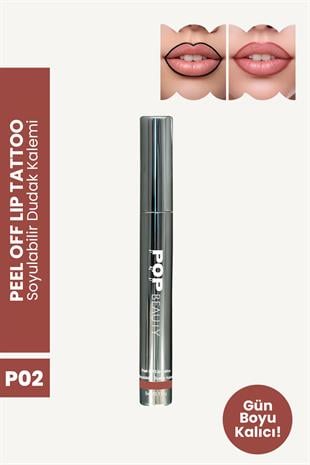 Soyulabilir Dudak Kalemi - Peel-Off Lip Tattoo, PO2