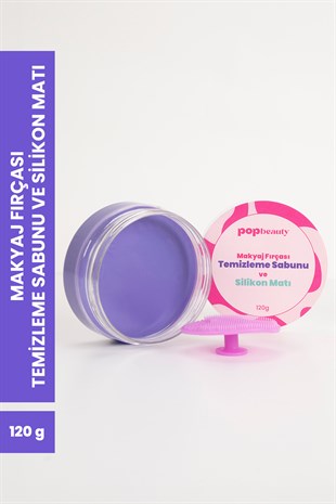 Makyaj Fırçasını Ve Süngerini Temizleme Sabunu Ve Silikon Matı 120gr (BÜYÜK BOY)