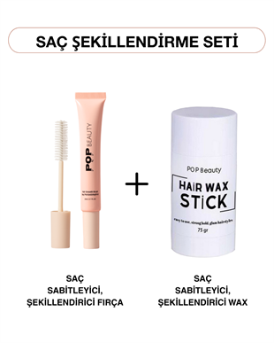 Saç Sabitleyici & Şekillendirici Wax, Fırça Seti (Saç Pürüzsüzleştirici, Stick Saç Waxı)