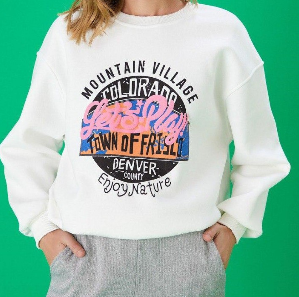 Basic Baskılı Sweatshirt