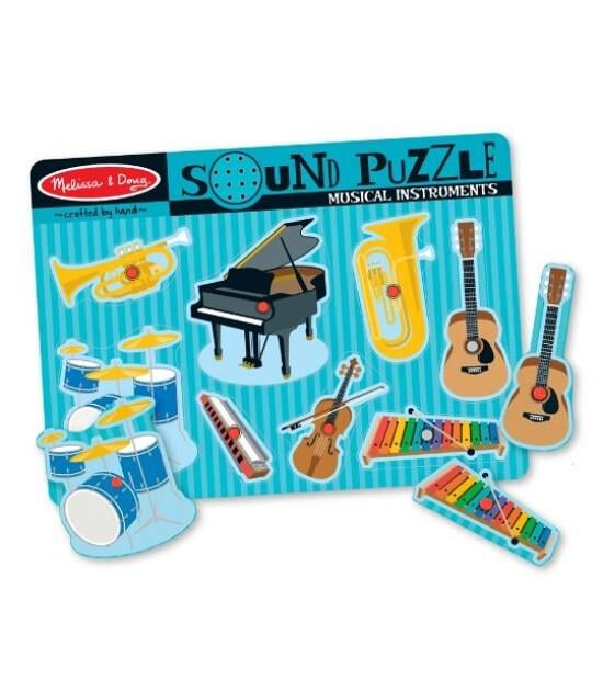 Ahşap Sesli Yapboz - Müzik Aletleri