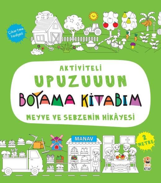 Aktiviteli Upuzuuun Boyama Kitabım- Meyve Ve Sebze