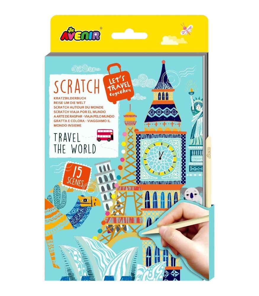 Avenir Mini Kazıma Kartları - Travel the World