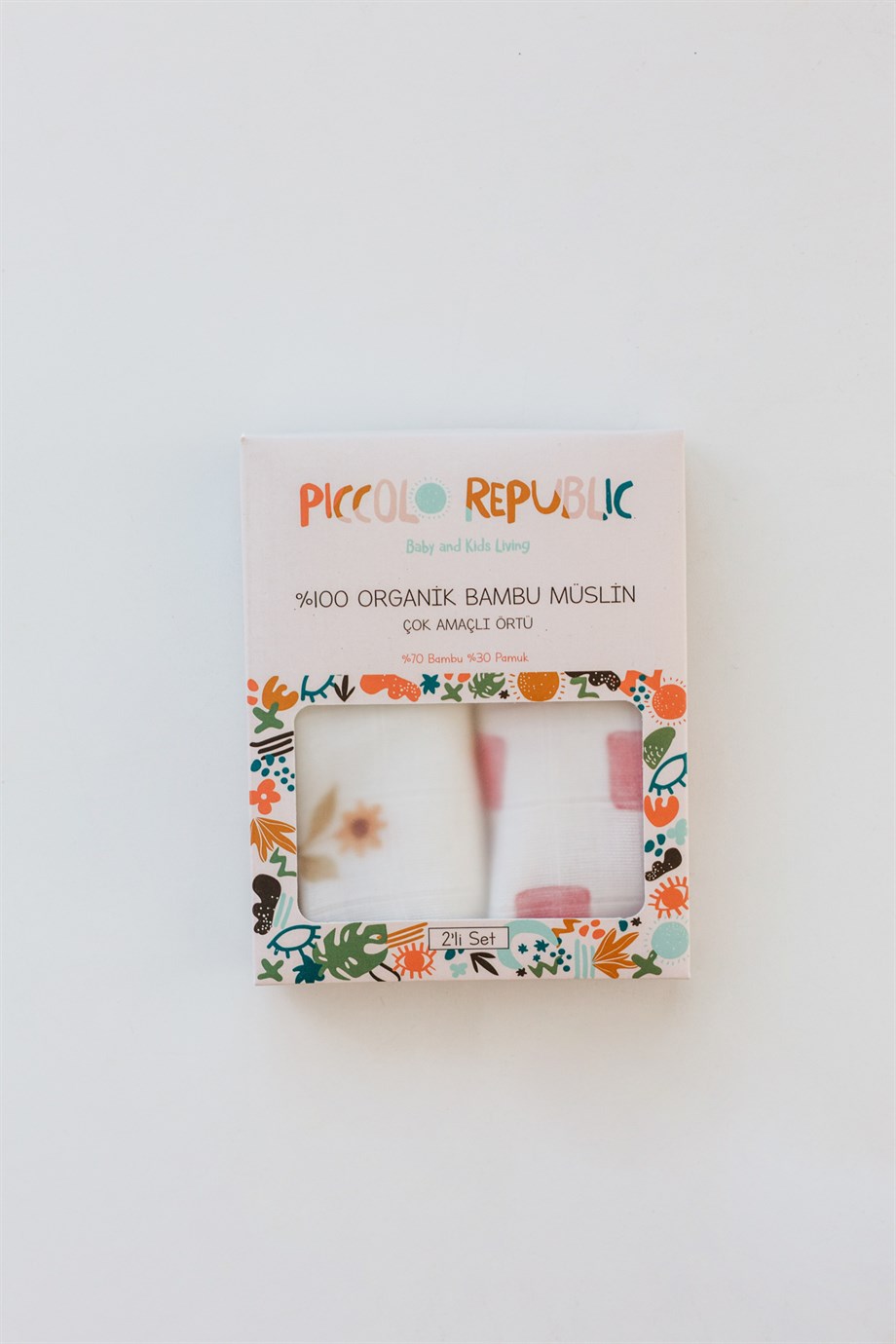 Ayçiçeği-Bambu Mini Müslin Bez | Ağız Mendili 