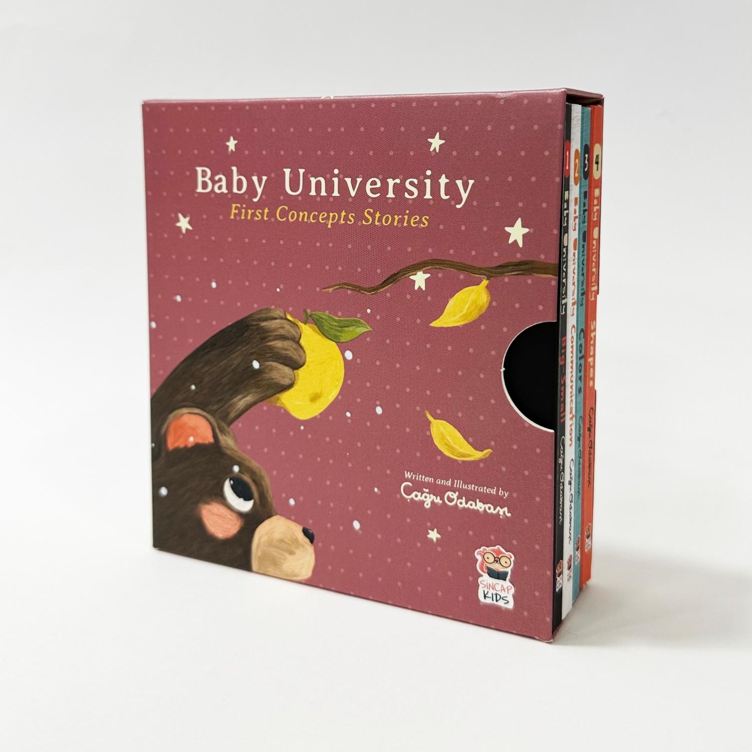 Baby University First Concepts Stories (4 Book)