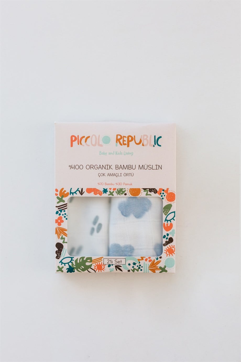 Bulut-Bambu Mini Müslin Bez | Ağız Mendili 