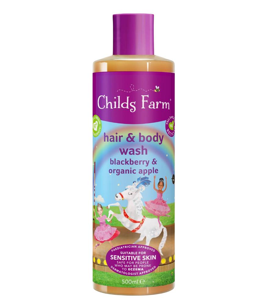 Childs Farm Böğürtlen ve Organik Elma Özlü Saç ve Vücut Şampuanı 500ml