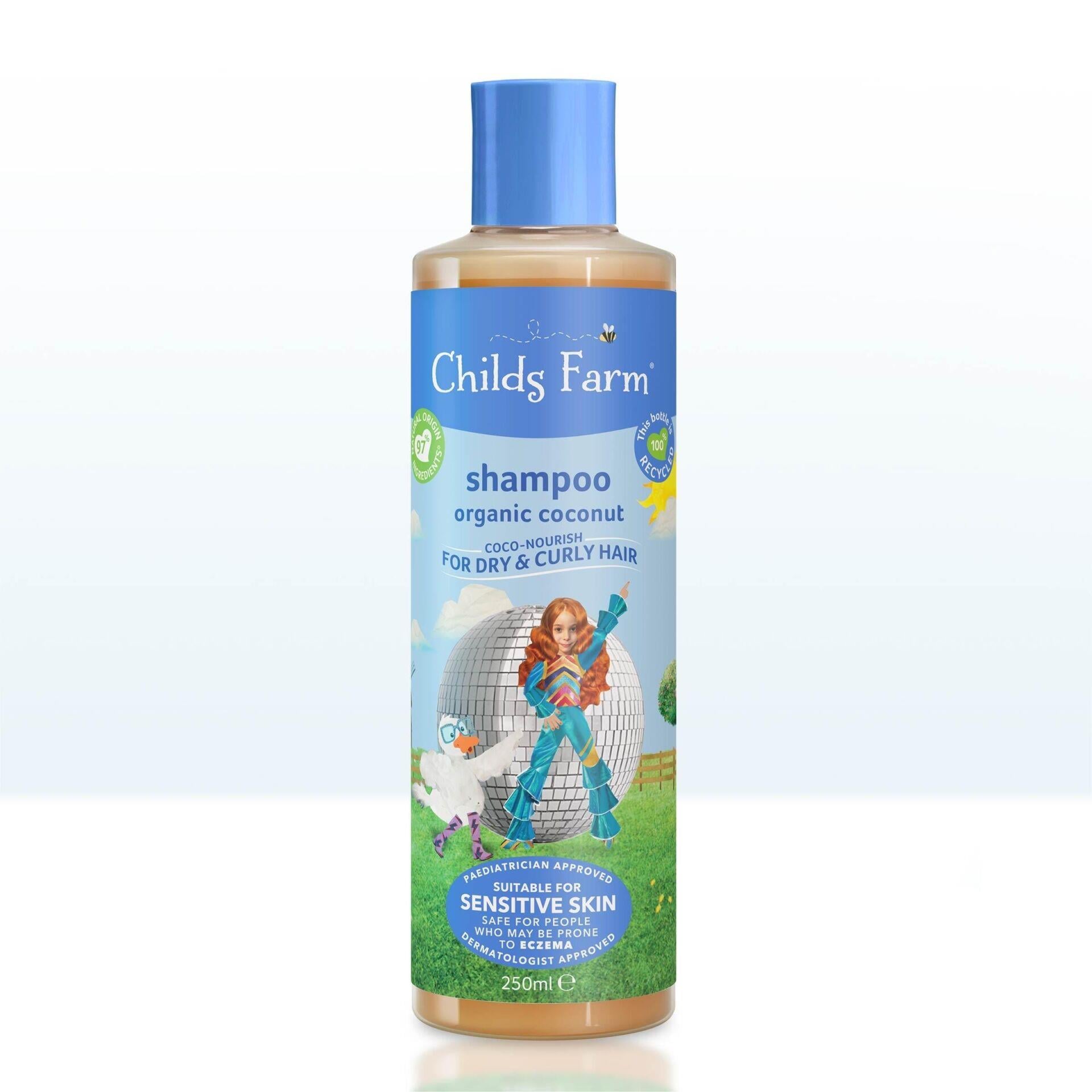 Childs Farm Kuru ve Kıvırcık Saçlar için Hindistan Cevizi Özlü Şampuan 250ml