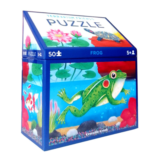 Crocodile Creek Puzzle - 50 Parça - Teraryum Kurbağa
