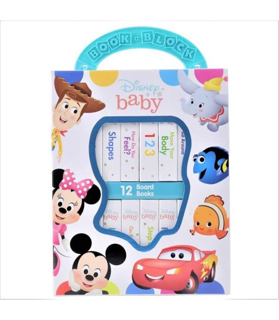 Disney Baby: My First Library 12 Board Book Set- Mickey Mouse, Minnie, Toy Story and More!
