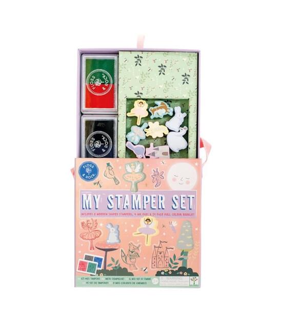 FLOSS & ROCK Stamper Ahşap Baskı Seti / Enchanted