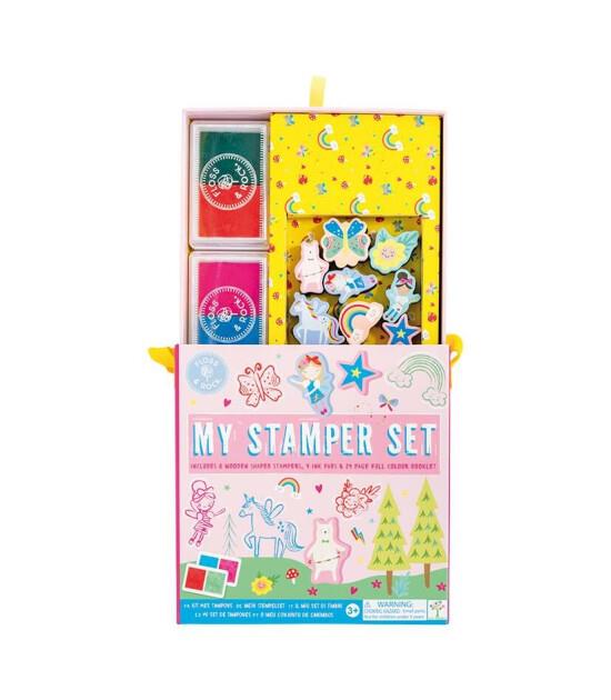 FLOSS & ROCK Stamper Ahşap Baskı Seti / Rainbow Fairy