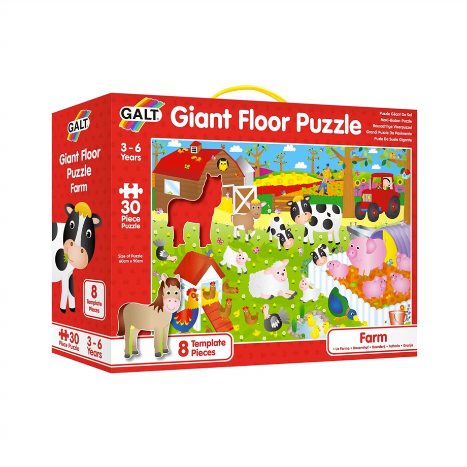 Giant Floor Puzzle Farm 30 parça 3-6 Yaş