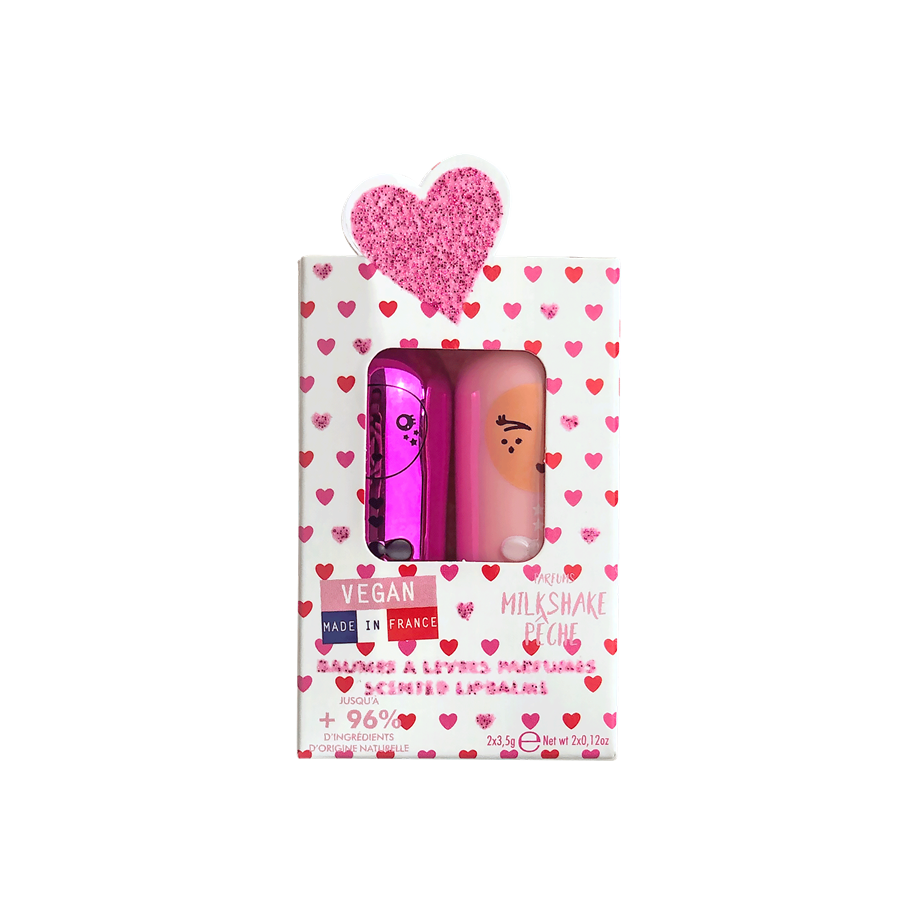 GIFT SET 2 LIP BALMS * RED