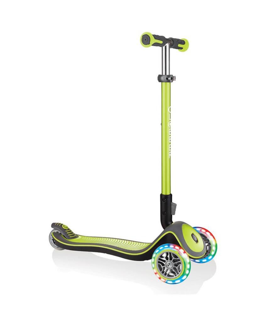 Globber Elite Deluxe Işıklı Scooter - Yeşil
