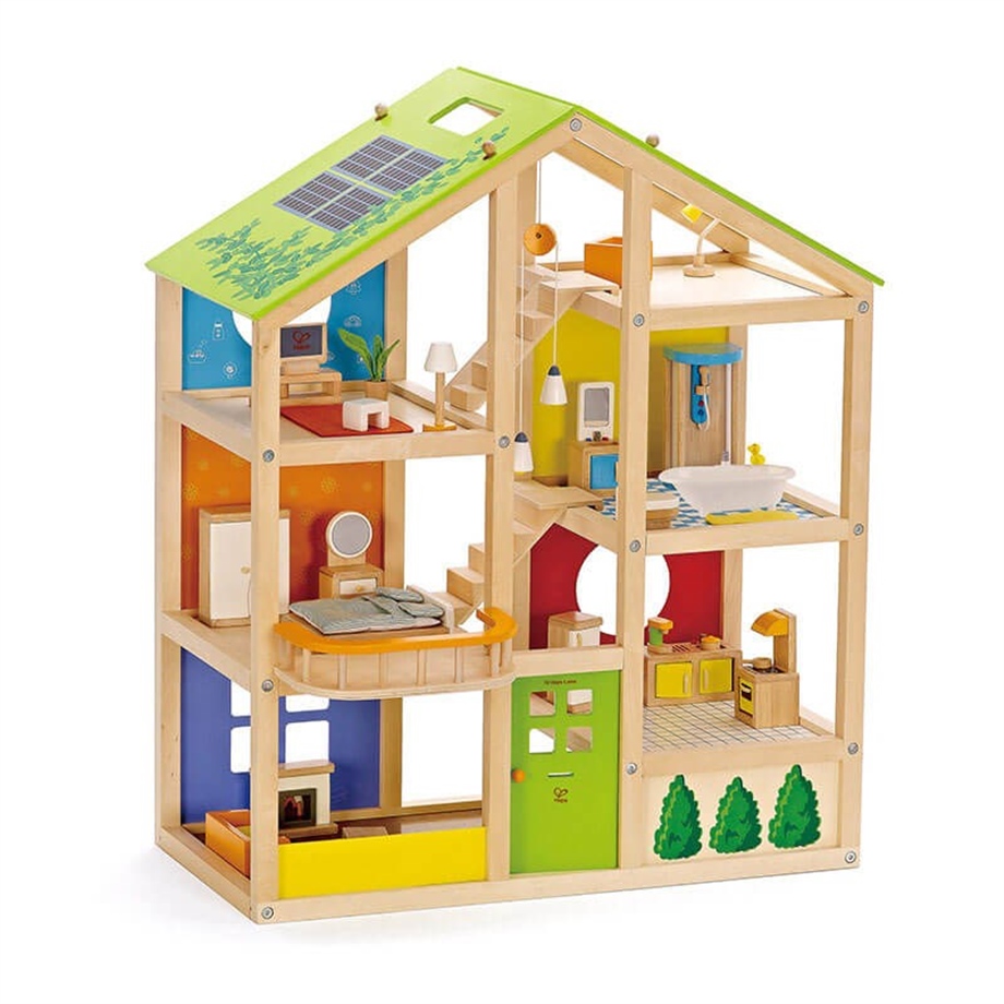 Hape 4 Mevsim Mobilyalı Oyuncak Ev 