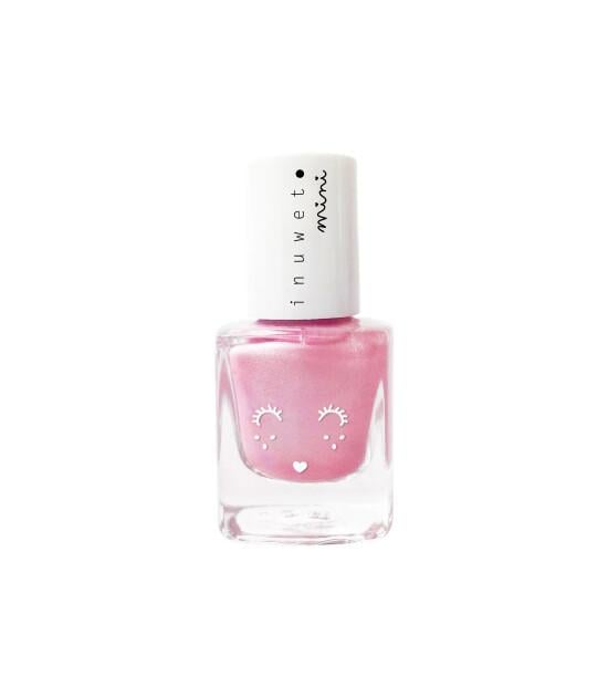 INUWET MINI KIDS WATER BASED NAIL POISHVERNIS ENFANT A L EAU ROSE POUPEE