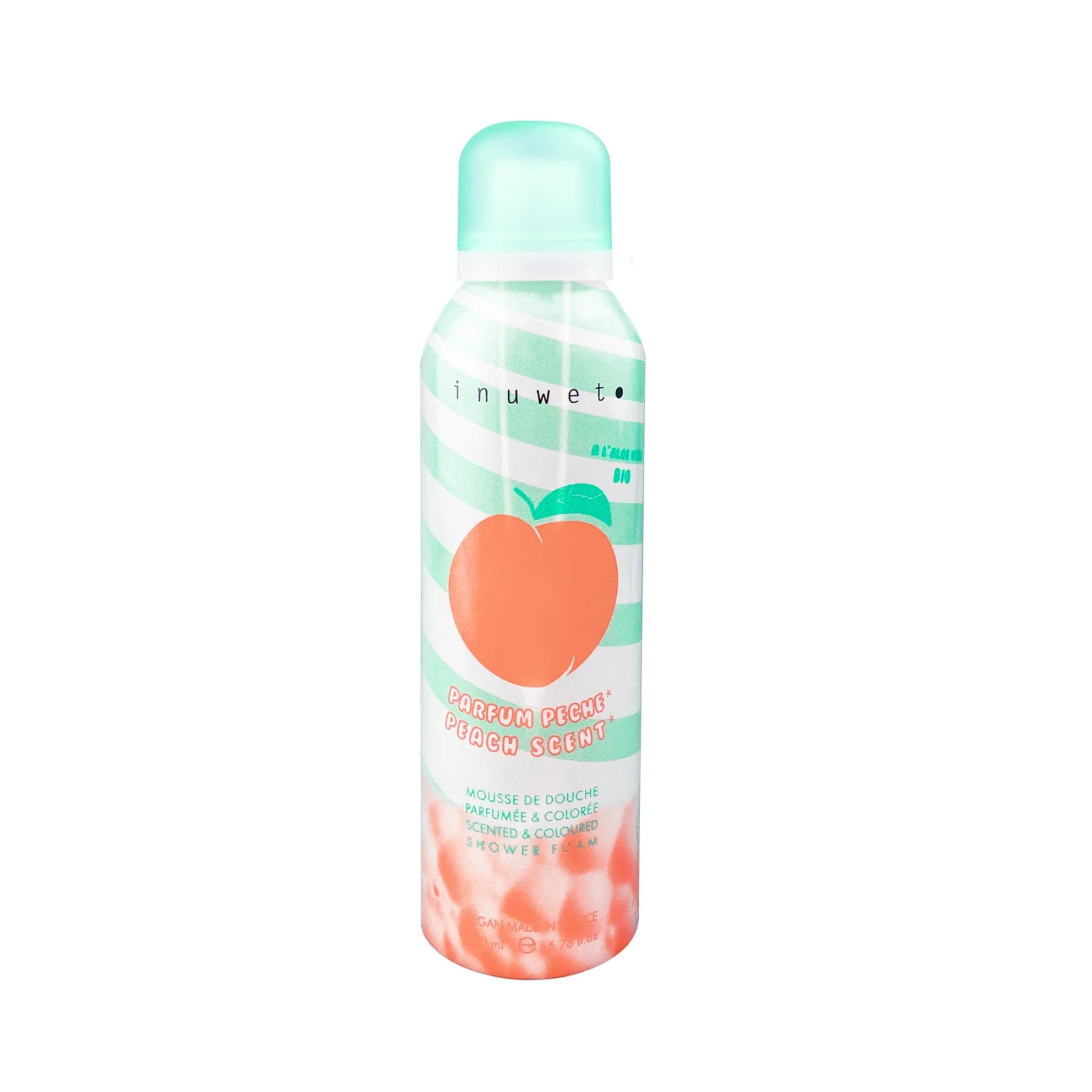 INUWET PEACH SHOWER FOAM 200ML