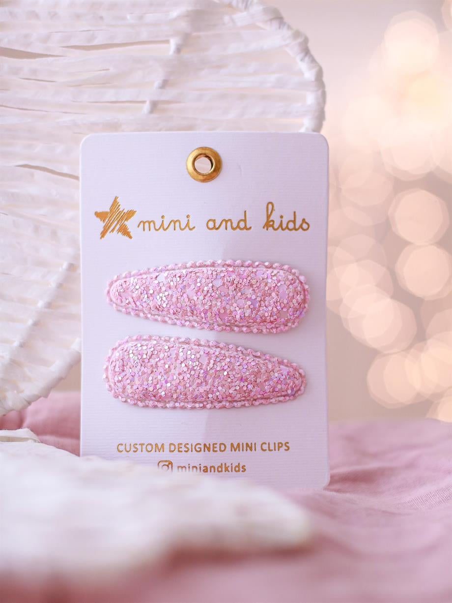 Klips Toka-Glitter Pink