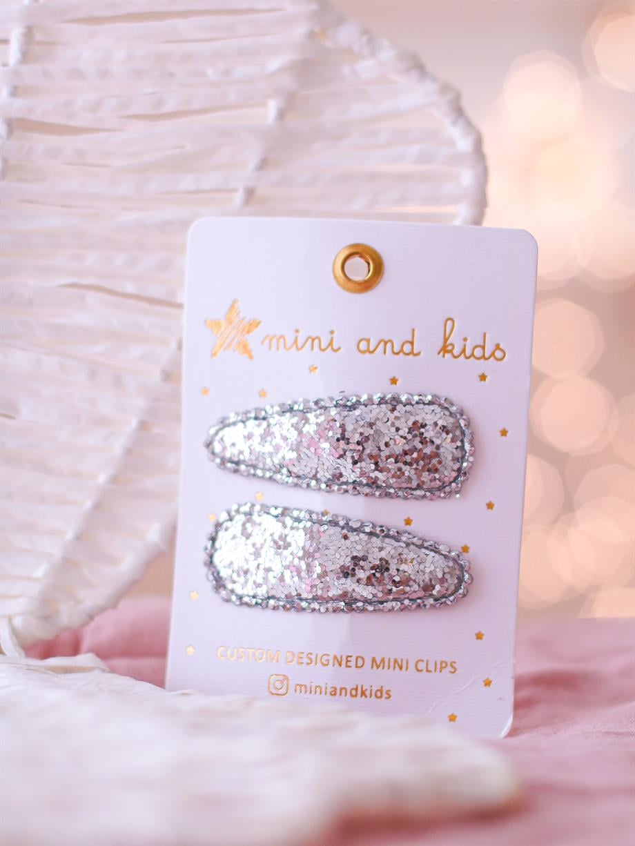 Klips Toka-Glitter Silver