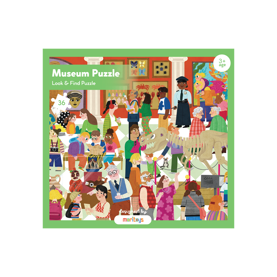 Look & Find Puzzle: Museum - 36 Parçalı Yapboz ve Gözlem Oyunu