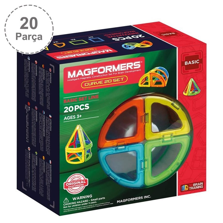 Magformers Mıknatıslı Basic Set - 20 Parça 