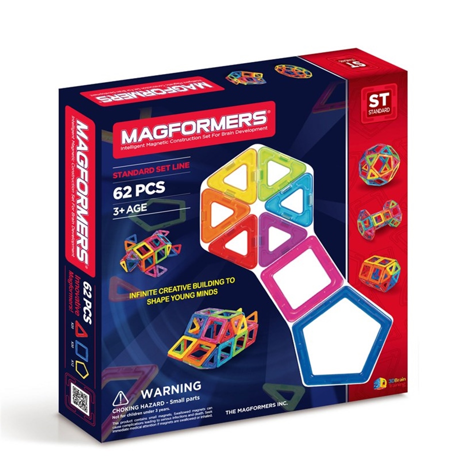 Magformers Mıknatıslı Basic Set - 62 Parça 