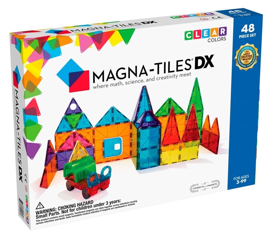 Magna-Tiles - Clear Color Set - 48 Parça
