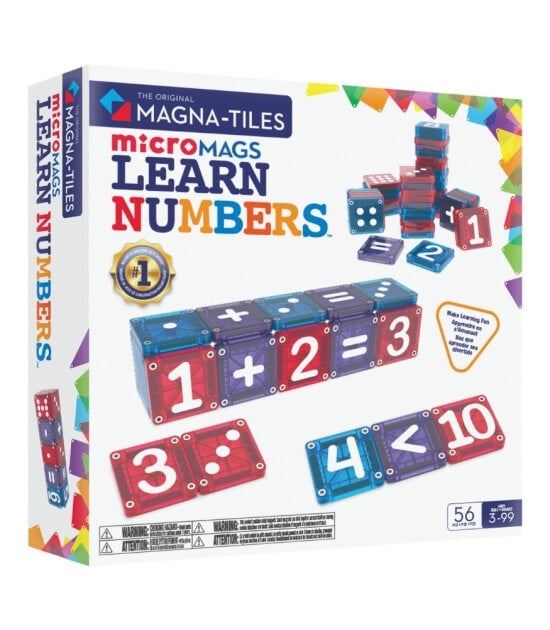 MAGNA-TILES® - Learn Numbers Manyetik Bloklar - 56 Parça