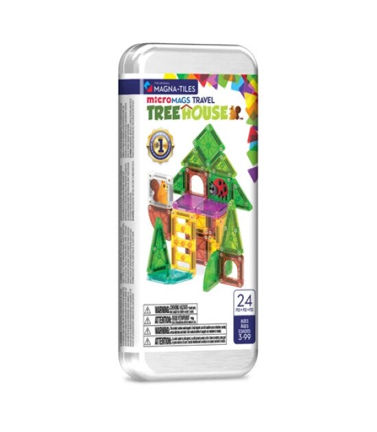 MAGNA-TILES® - Travel Set - Ağaç Ev - 24 Parça