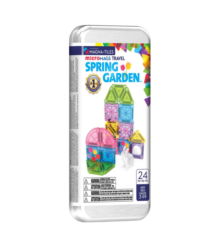 MAGNA-TILES® - Travel Set - Bahar Bahçe Seti Manyetik Bloklar - 24 Parça
