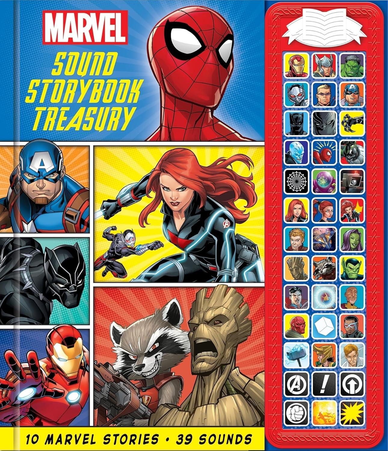 Marvel: Spider-man, Avengers, Black Panther, and More! Sound Storybook Treasury