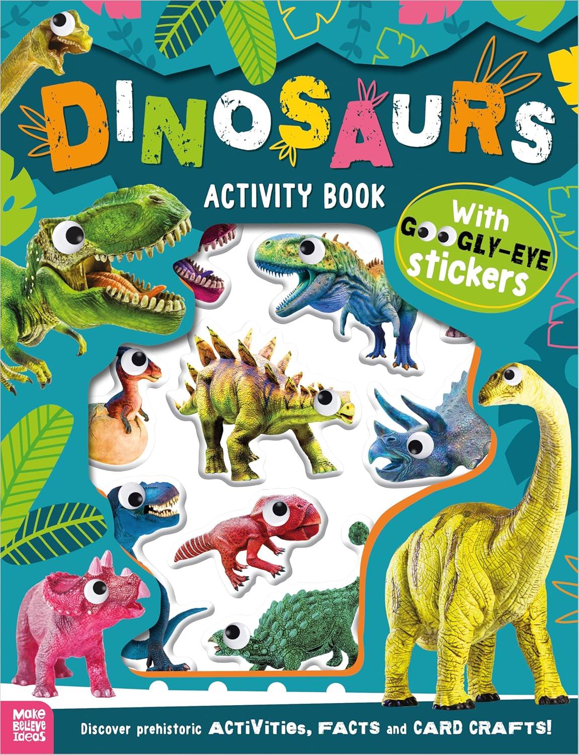 MBI - Googly-Eye Puffy Stickers Dinosaurs Activity Book