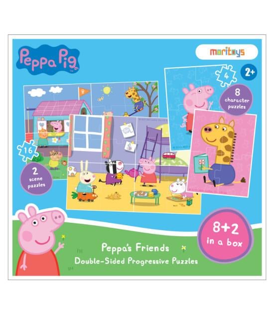 Peppa's Friends:Çift Taraflı 8+e Puzzle
